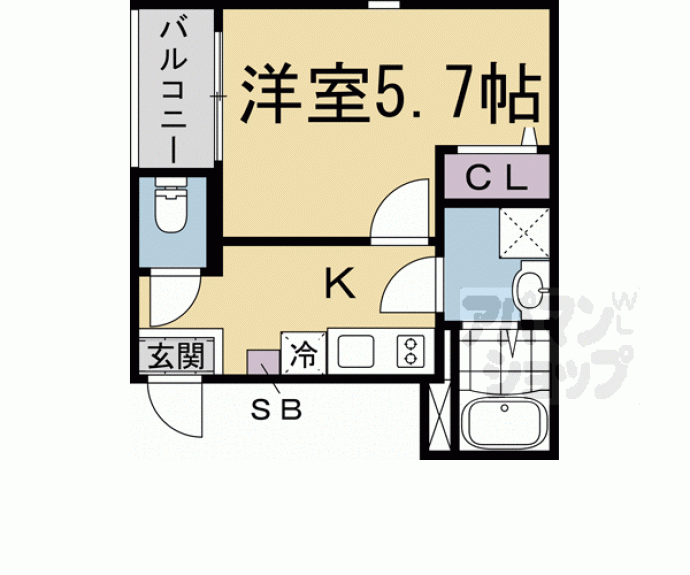 【ルピナス西大路】間取