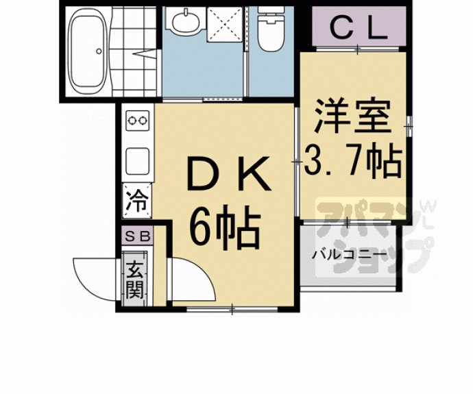 【ルピナス西大路】間取