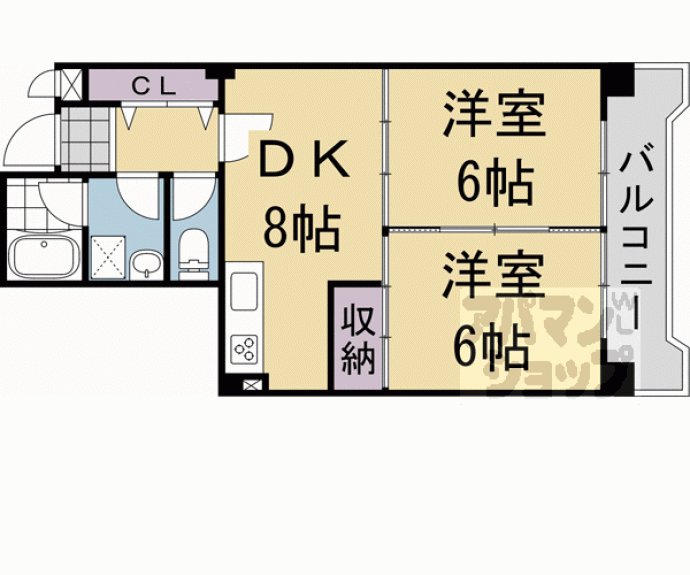 【スペイシャス桂】間取