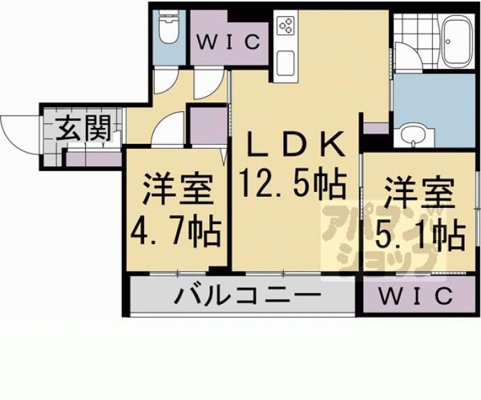 【シャーメゾン池ノ内】間取