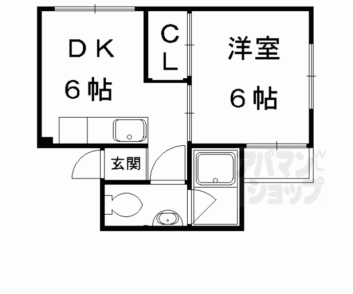 【御土居マンション】間取