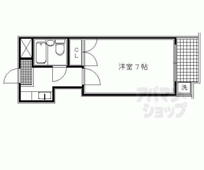 【ドムス河原町】間取