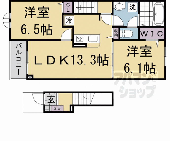 【プロスぺリテ下阪本】間取