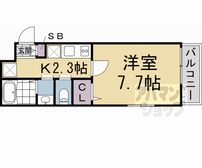 【ＮＥＸＴ　ＬＩＦＥ　太秦天神川Ⅱ】間取