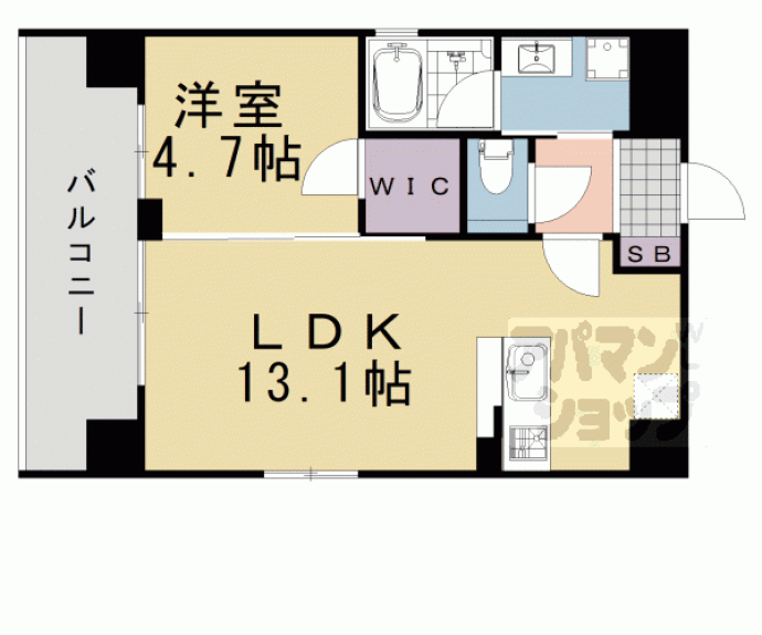 【ベラジオ京都河原町Ⅱ】間取