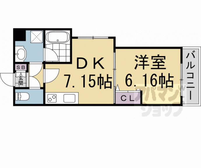 【円町レジデンスⅠ】間取