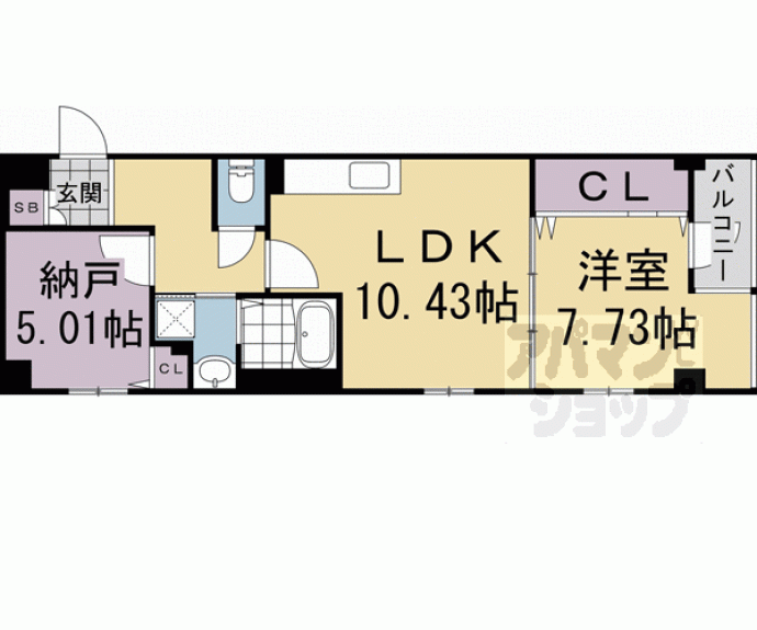 【二条城東レジデンス】間取