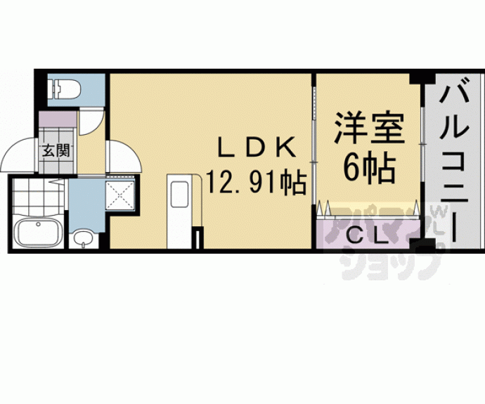 【二条城東レジデンス】間取