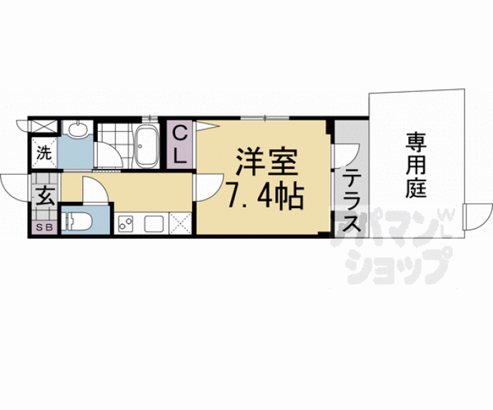 【ベラジオ雅び京都円町Ⅱ】間取