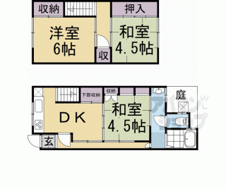 【紫野下石龍町貸家１４】