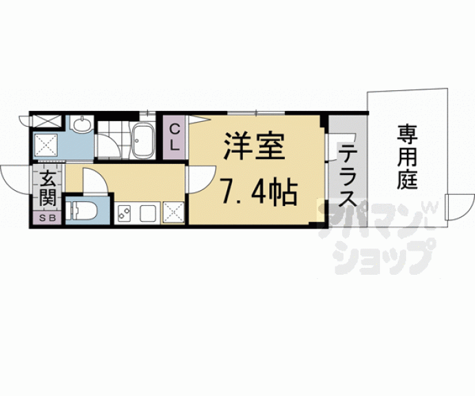【ベラジオ雅び京都円町Ⅱ】間取