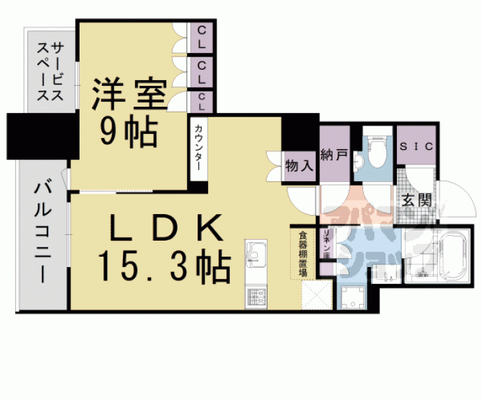 【パークホームズ京都二条城】間取