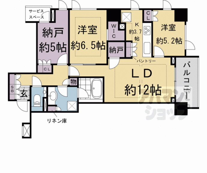 【パークホームズ京都二条城】間取
