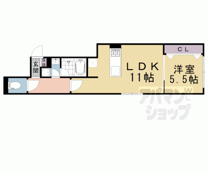 【プラウ　レーヴ富小路】間取