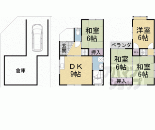 【五ケ庄新開貸家】