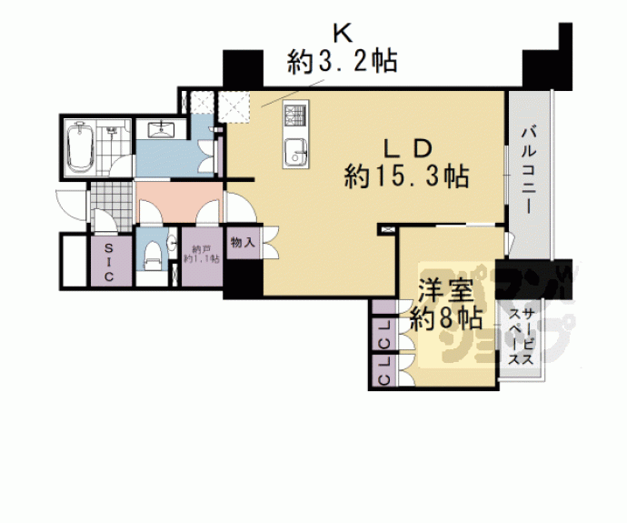 【パークホームズ京都二条城】間取