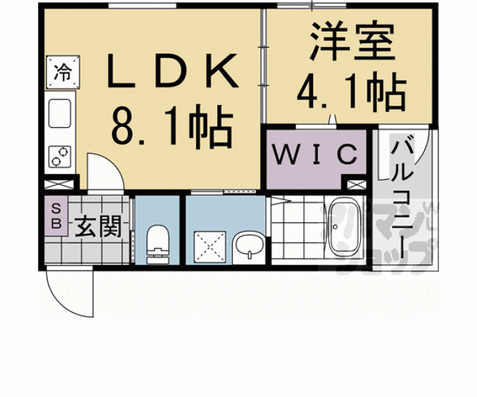 【仮称）中京区壬生下溝町ハイツ】間取