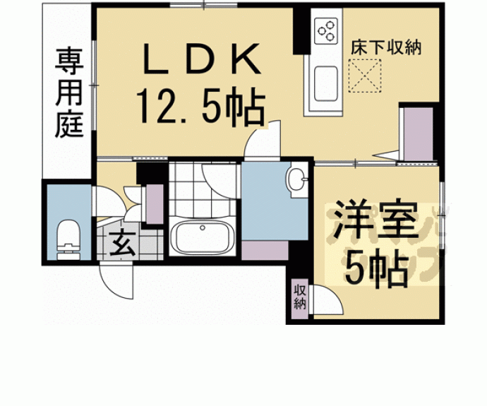 【リガールメゾン　円町】間取