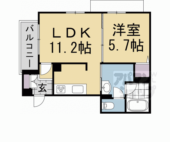 【リガールメゾン　円町】間取