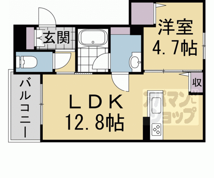 【リガールメゾン　円町】間取