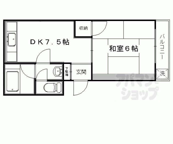 【乾ハイツ】間取