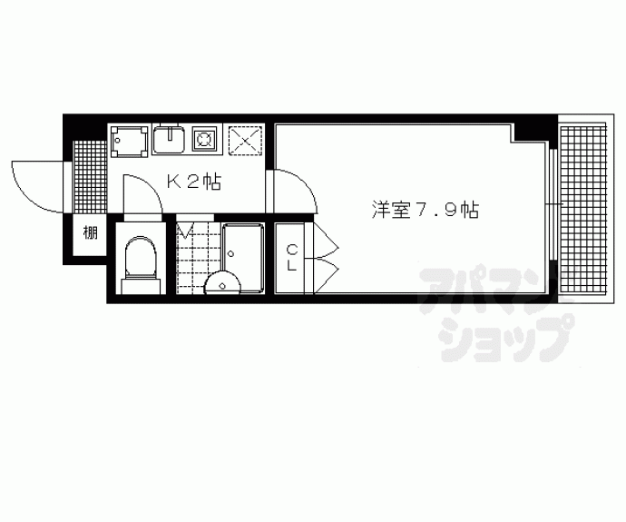 【ラポール北白川】間取