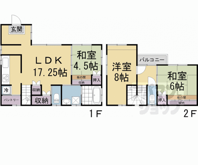 【向島立河原町貸家】間取