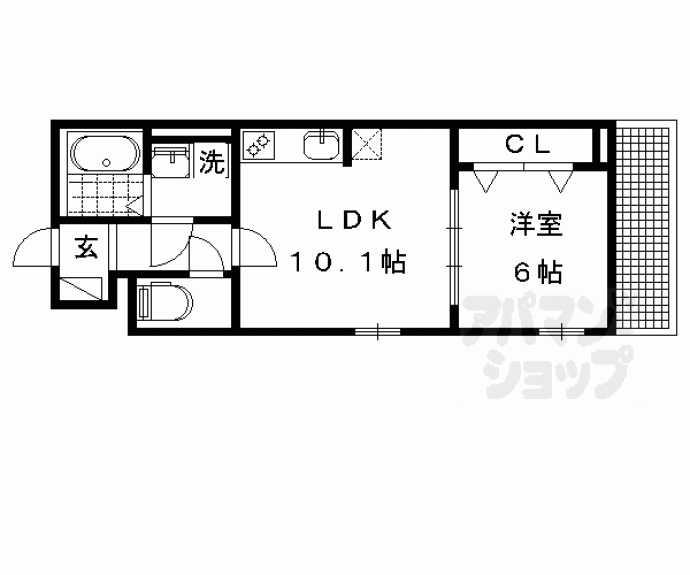 【めぞん北山Ⅱ】間取