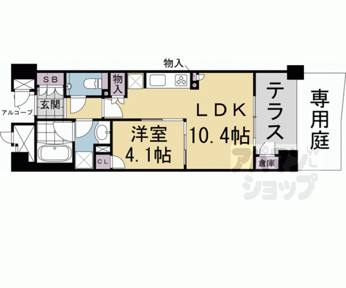 【ブランズ御池西洞院】間取