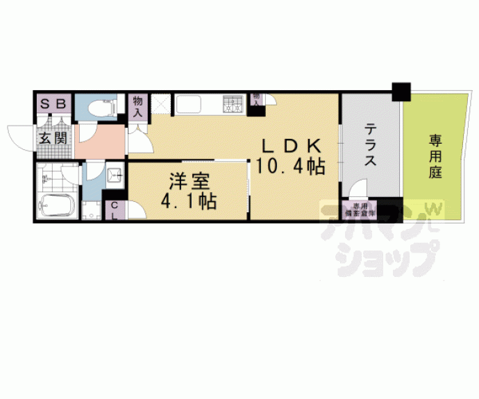 【ブランズ御池西洞院】間取