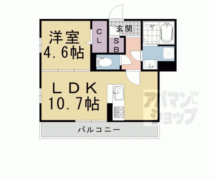 【仮）向日市上植野町桑原ハイツ】間取