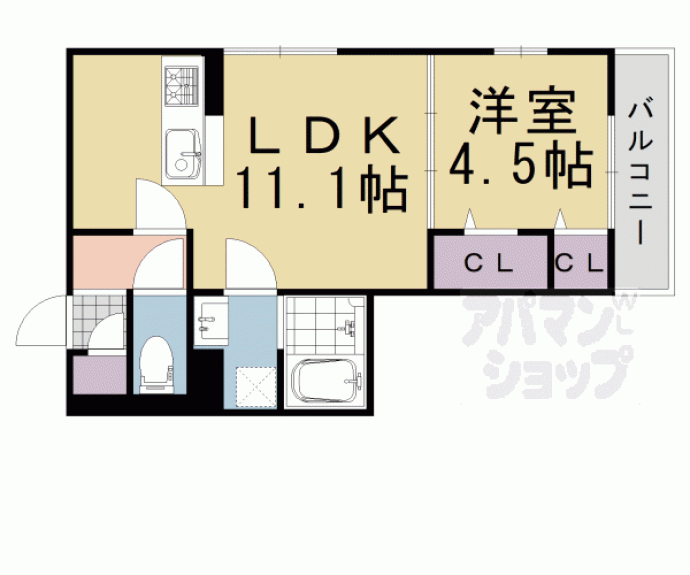 【仮）向日市上植野町桑原ハイツ】間取