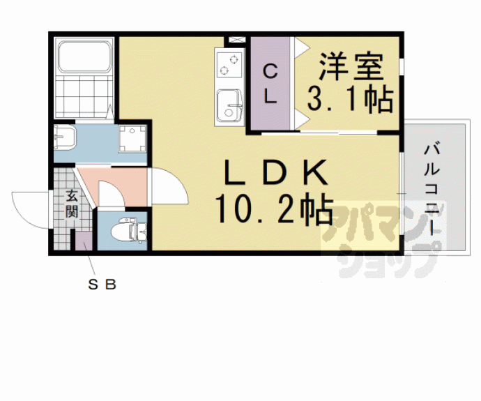 【プライムコート伏見醍醐】間取