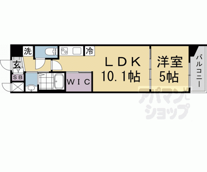 【スワンズ京都東寺ガーデン】間取