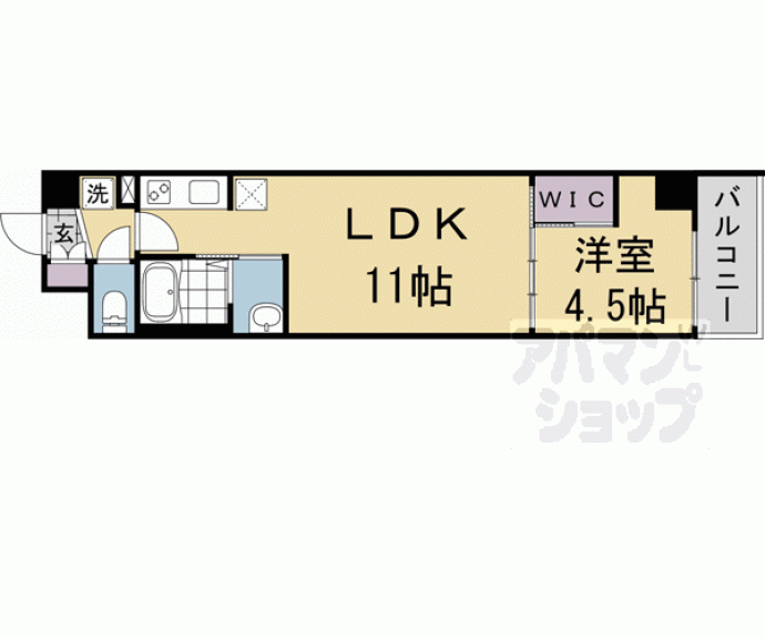 【スワンズ京都東寺ガーデン】間取