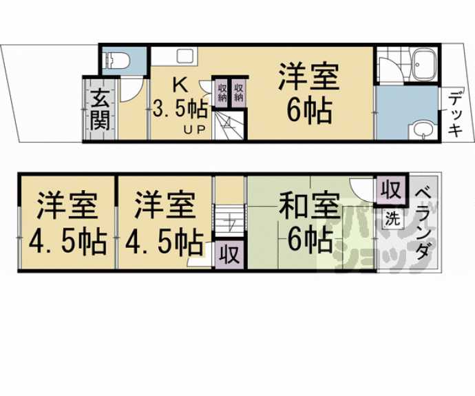 【小野高芝町貸家】間取