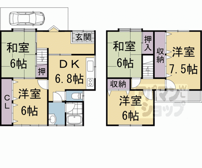 【柳通町貸家】間取