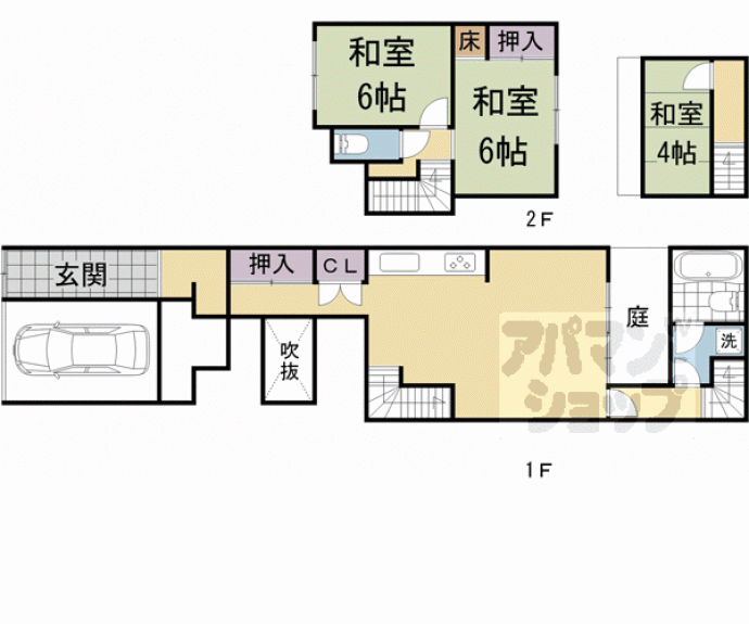 【新元町貸家】間取