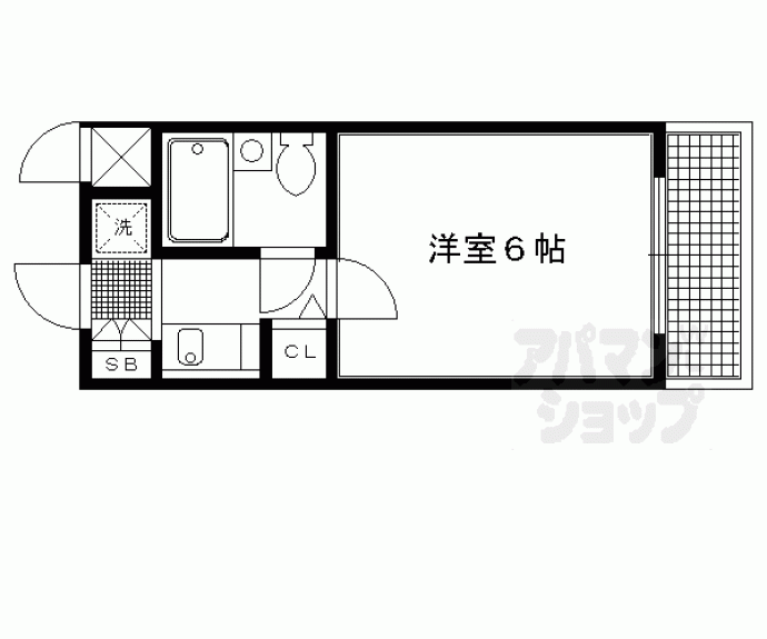 【ＤＥＴＯＭ－１烏丸鞍馬口Ⅱ】間取