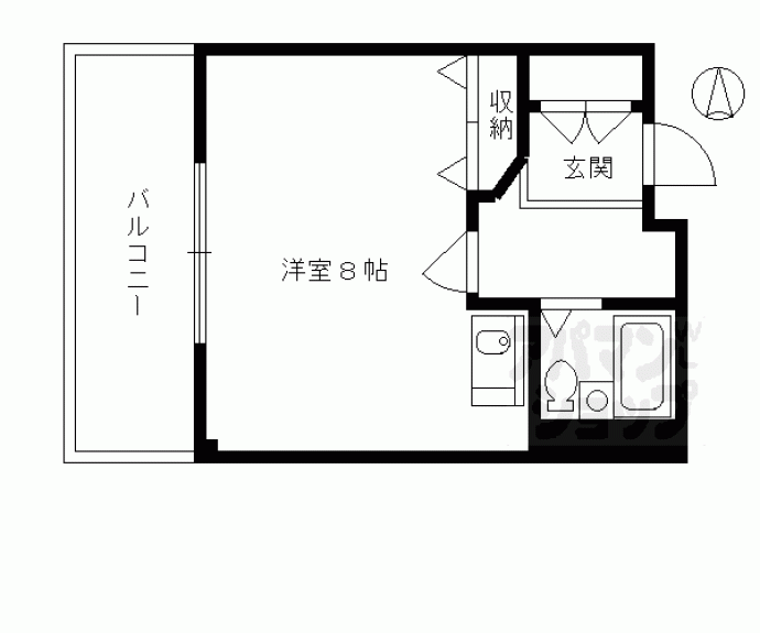 【フラッツ本町月ノ輪】間取