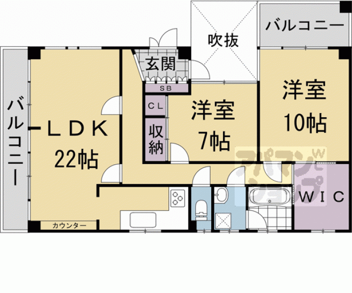 【ハウス橘】間取