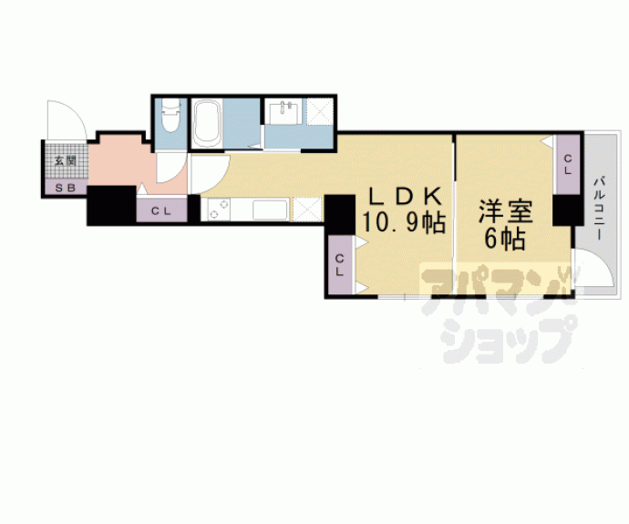 【ロイヤルレジェンド西大津弐番館】間取