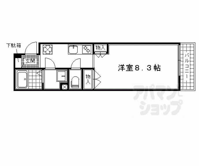 【ＧＡＲＮＥＴ　ＲＥＳＩＤＥＮＣＥ　丹波橋】間取