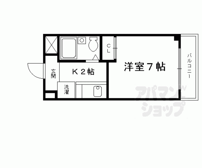 【メルディアキューブ観月橋 A棟】間取