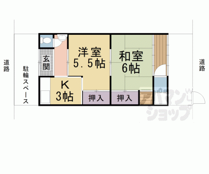 【向島津田町貸家】間取