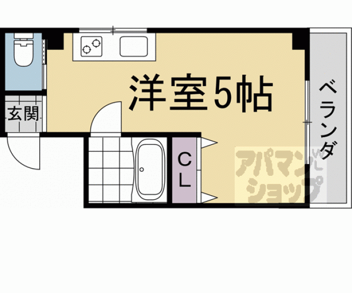 【コーポ墨染】間取