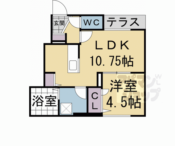 【コージーフラット】間取