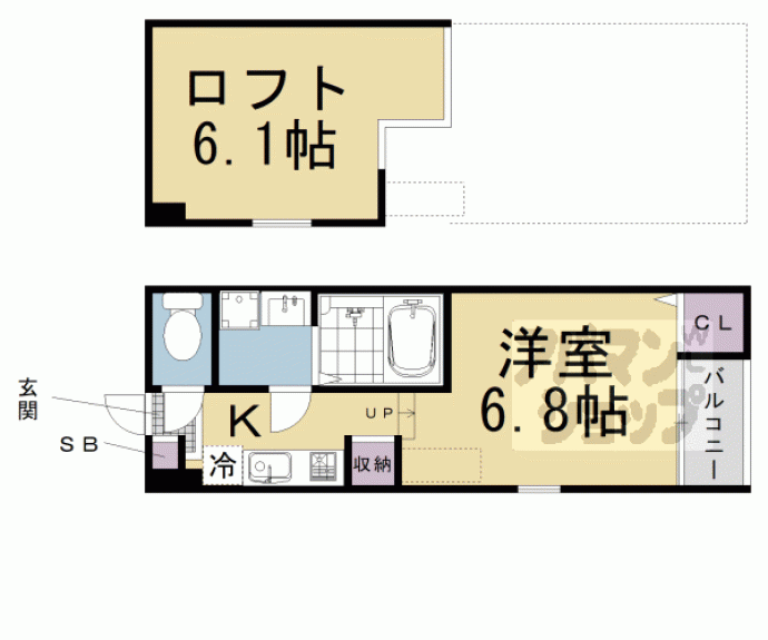 【フォワード観月橋】間取