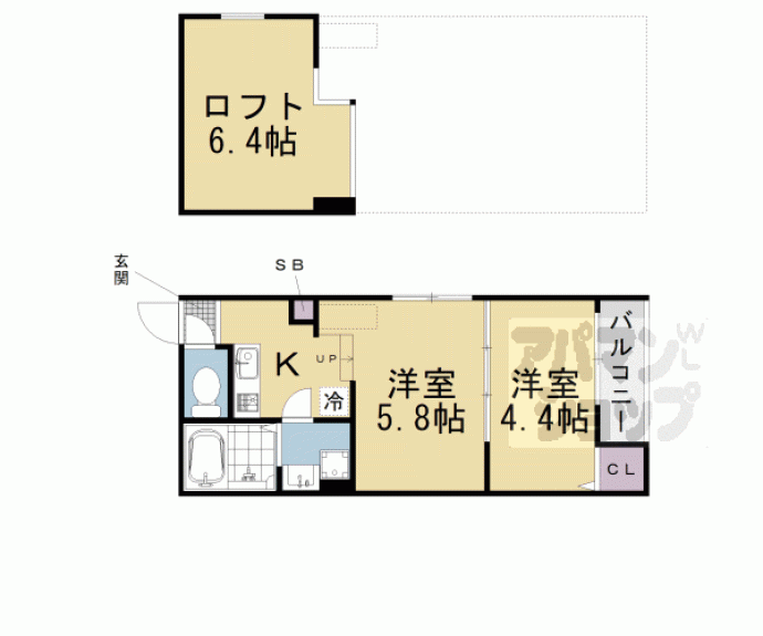 【フォワード観月橋】間取