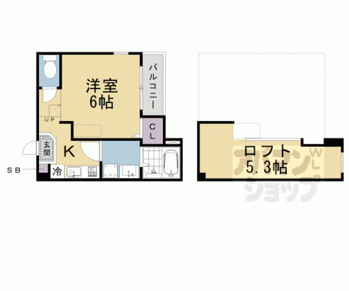 【イロハ　淀下津町】間取